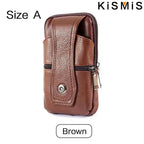 KISMIS Men's Leather Fanny Pack