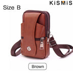 KISMIS Men's Leather Fanny Pack