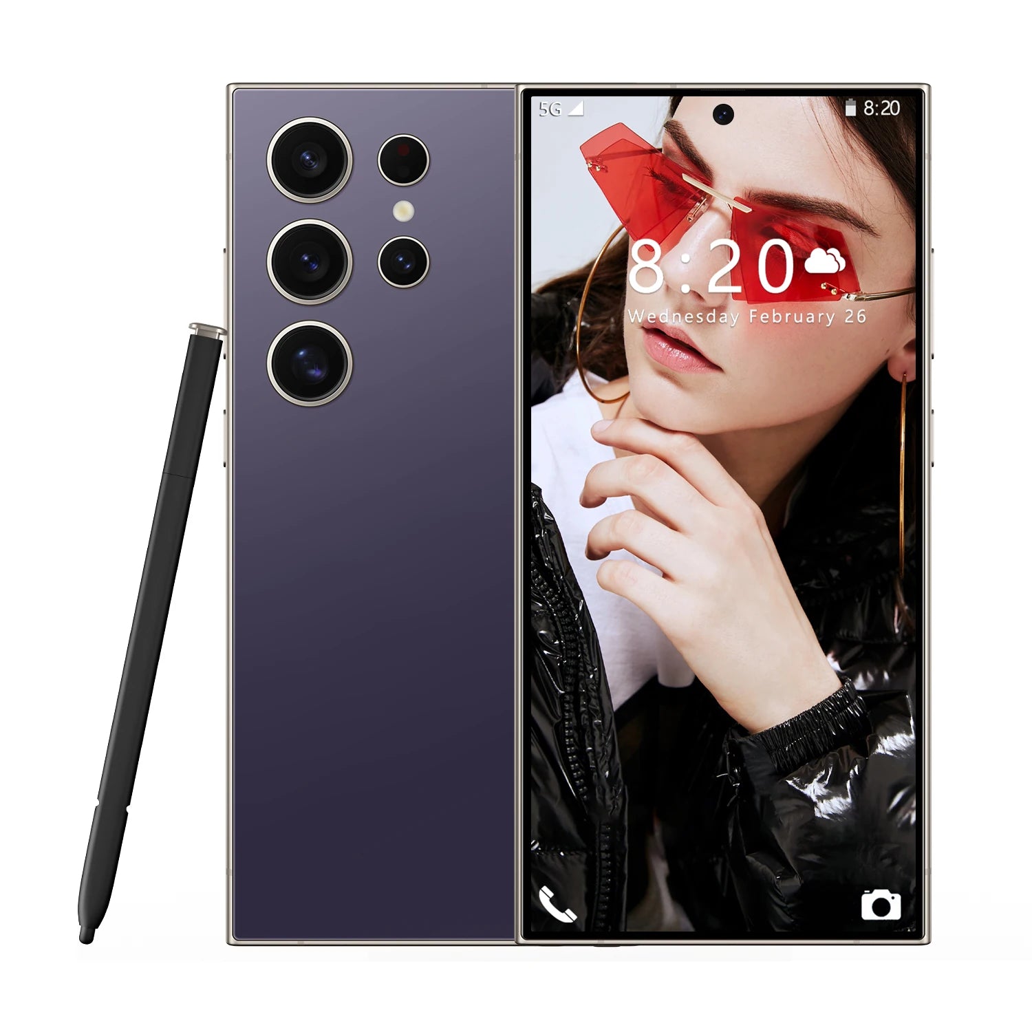 2025 Ultra Unlock 7.3 Inch Android 5G Smartphone S25 Original 12GB+512GB 8000mAh S-Pen 4G 5G WIFI Mobile Phones 108MP Octa Core