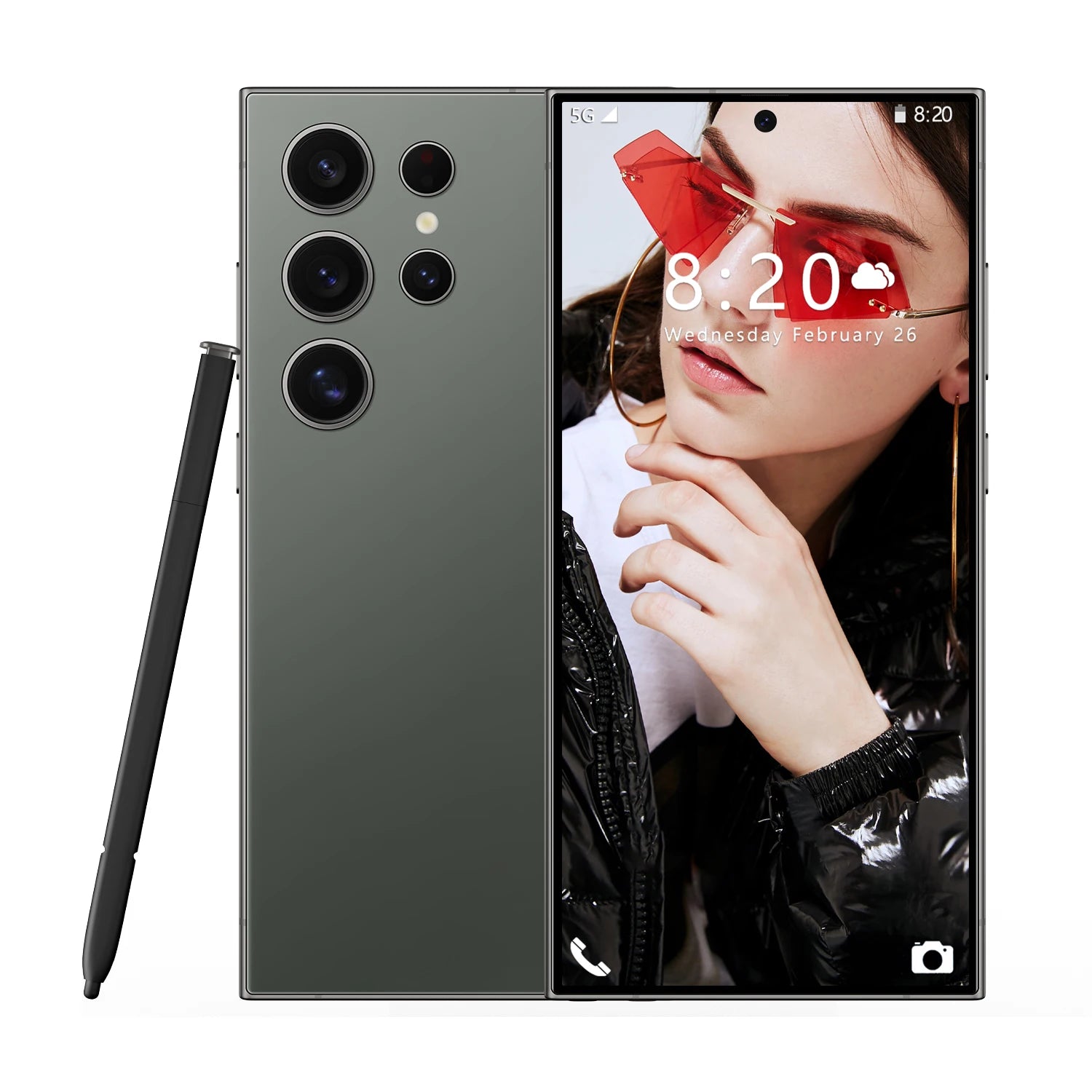 2025 Online Retailer S25 Ultra Original Unlock 7.3 Inch 12GB+512GB Android 5G Smartphone 8000mAh S-Pen 4G 5G WIFI Mobile Phones