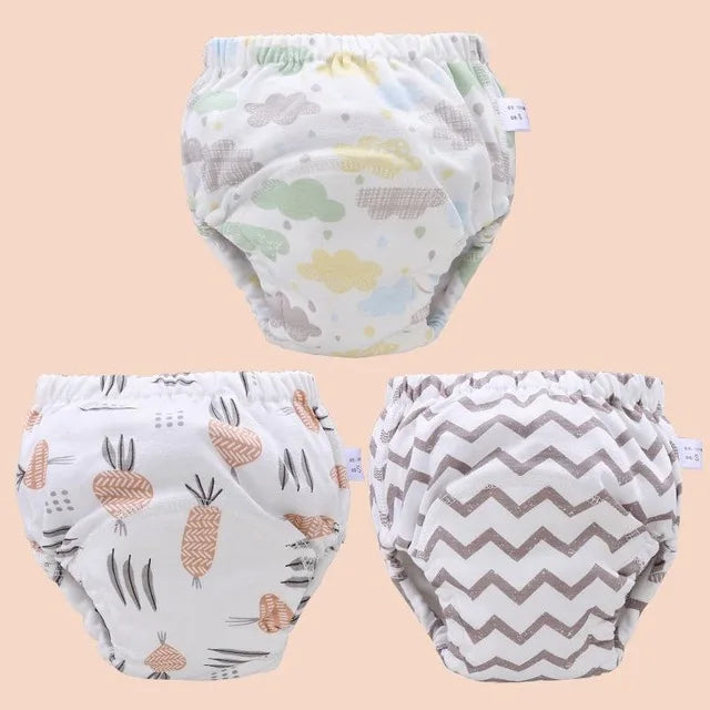 Baby Reusable Diapers Panties Potty Training Pants For Children Ecological Cloth Diaper Washable Toilet Toddler Kid Cotton Nappy