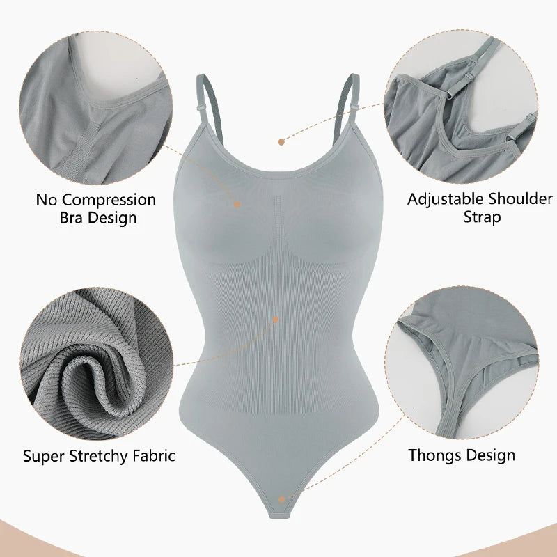 Smoothing Shapewear Bodysuit for Women