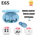 E6S TWS Earphones Wireless Bluetooth V5.1 Headset Noise Cancelling Headsets with Mic Sports Headphones For iPhone Xiaomi Redmi
