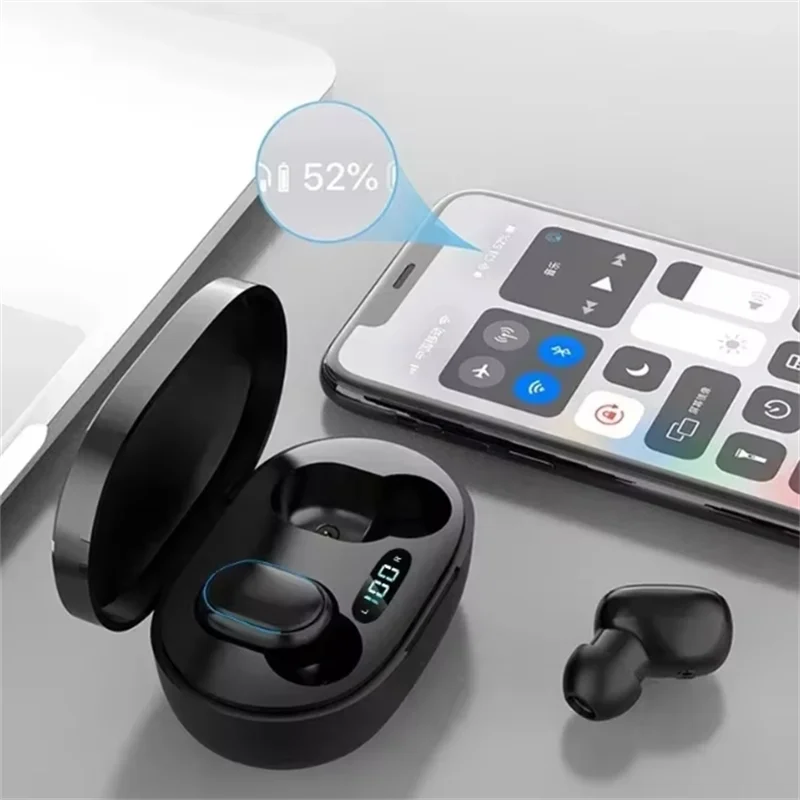 Original E7S Wireless Bluetooth Headset with Mic LED Display Earbuds for iPhone Xiaomi TWS Earphone Bluetooth Headphones earbuds