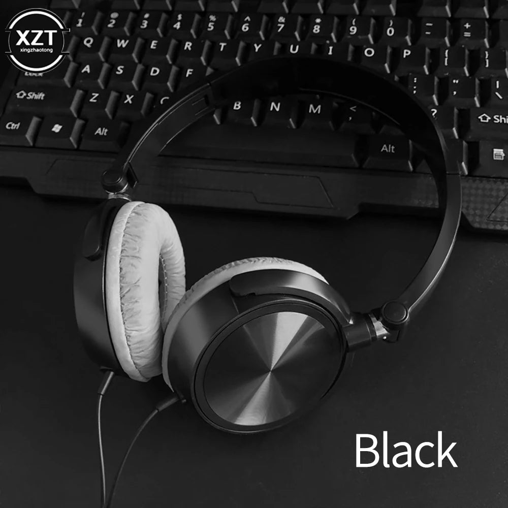 Wired Headphones Over Ear Headsets HD Sound Bass