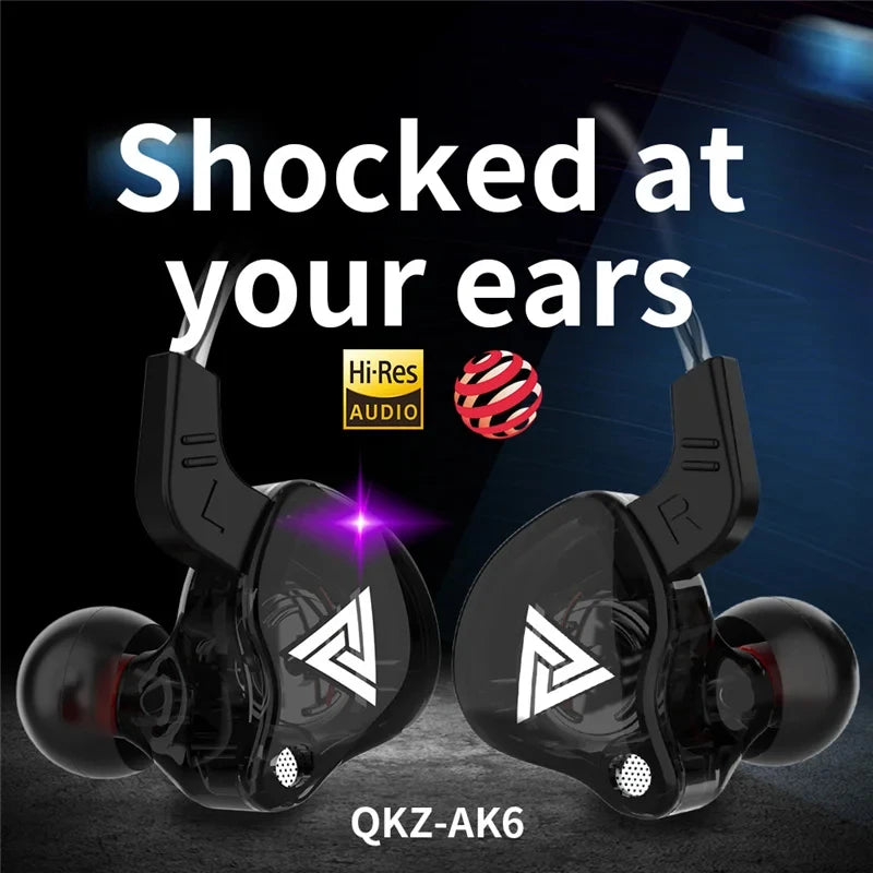 Sports Earphone InEar DrivebyWire with Microphone Extra Bass Cellphone Headset Magic Sound