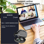 3-in-1 AI Translator Earbuds Global Bluetooth 5.3 ENC Noise Cancelling 144 Languages Intelligent Real-time Translation Earbuds