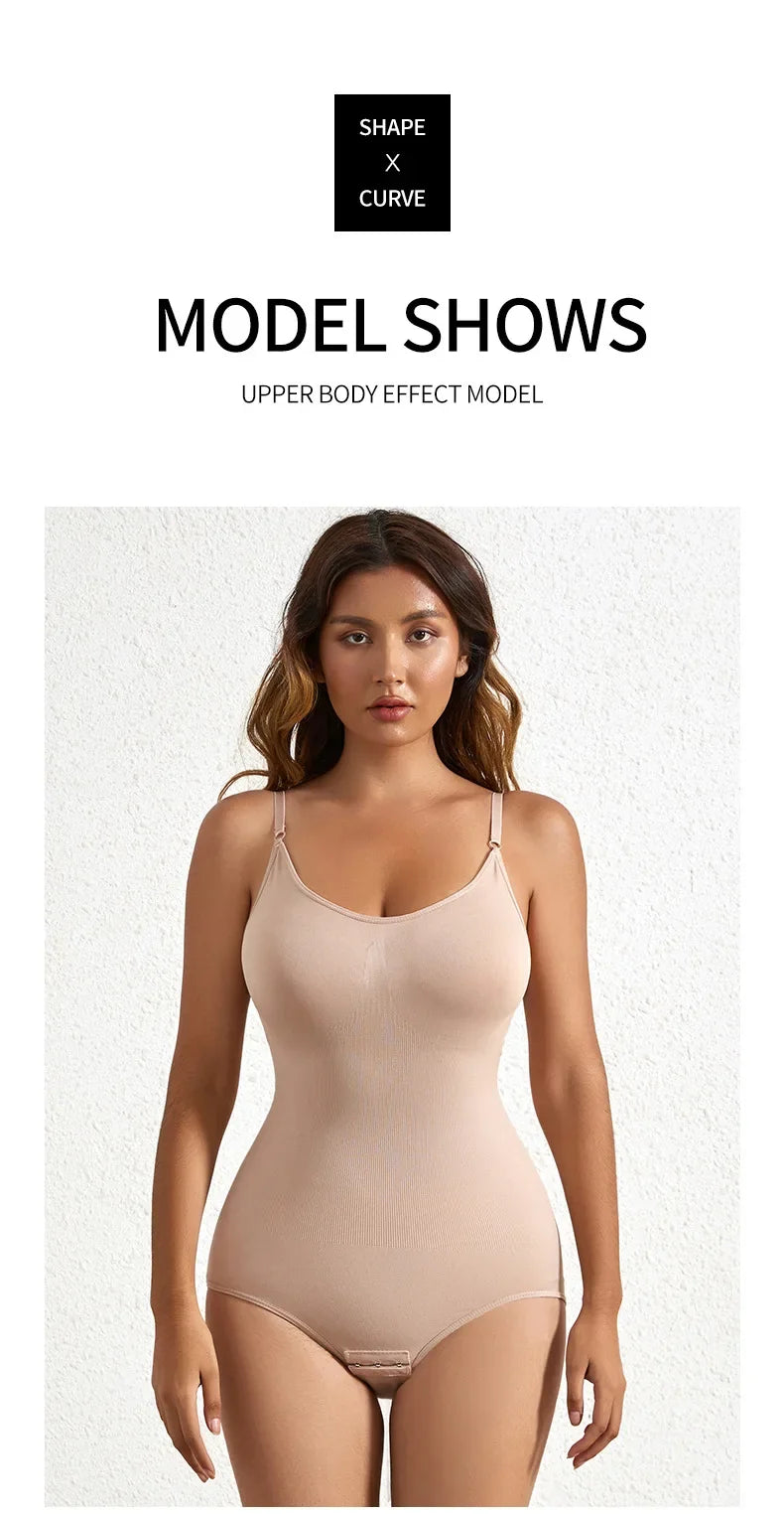1 Piece Solid Seamless Shaping Shapewear Bodysuit