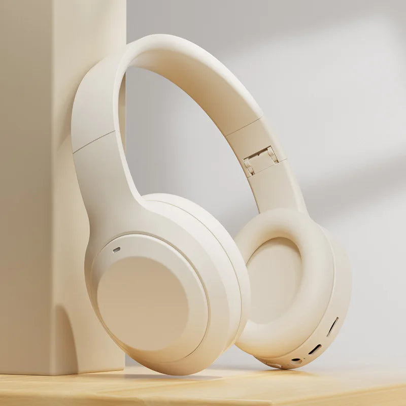 Over Ear HIFI Stereo Headsets Wireless Bluetooth Headphones Sports Gaming Earphones with HD Mic Support TF/AUX noise reduction