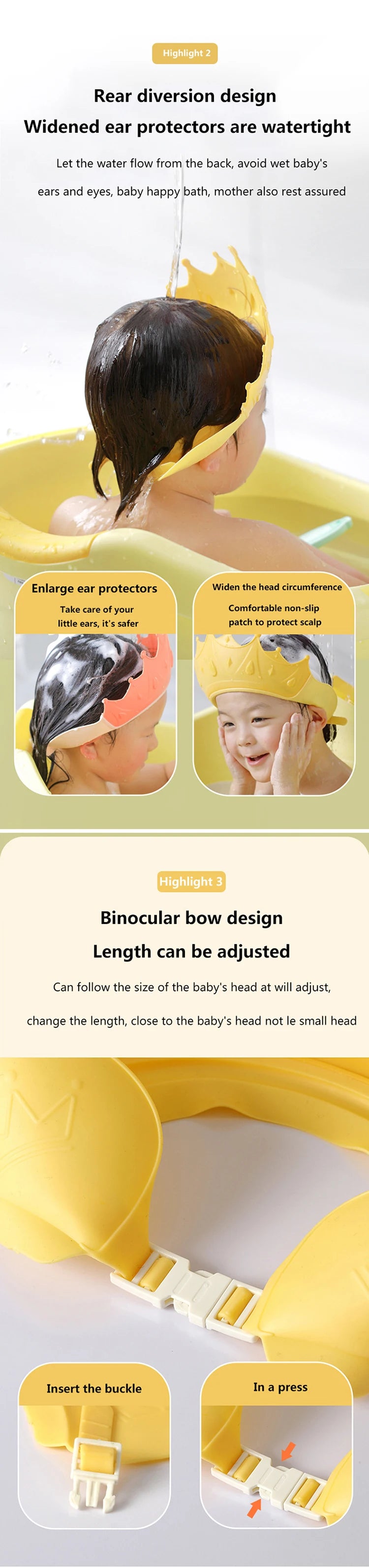 protection silicone shampoo caps baby and children