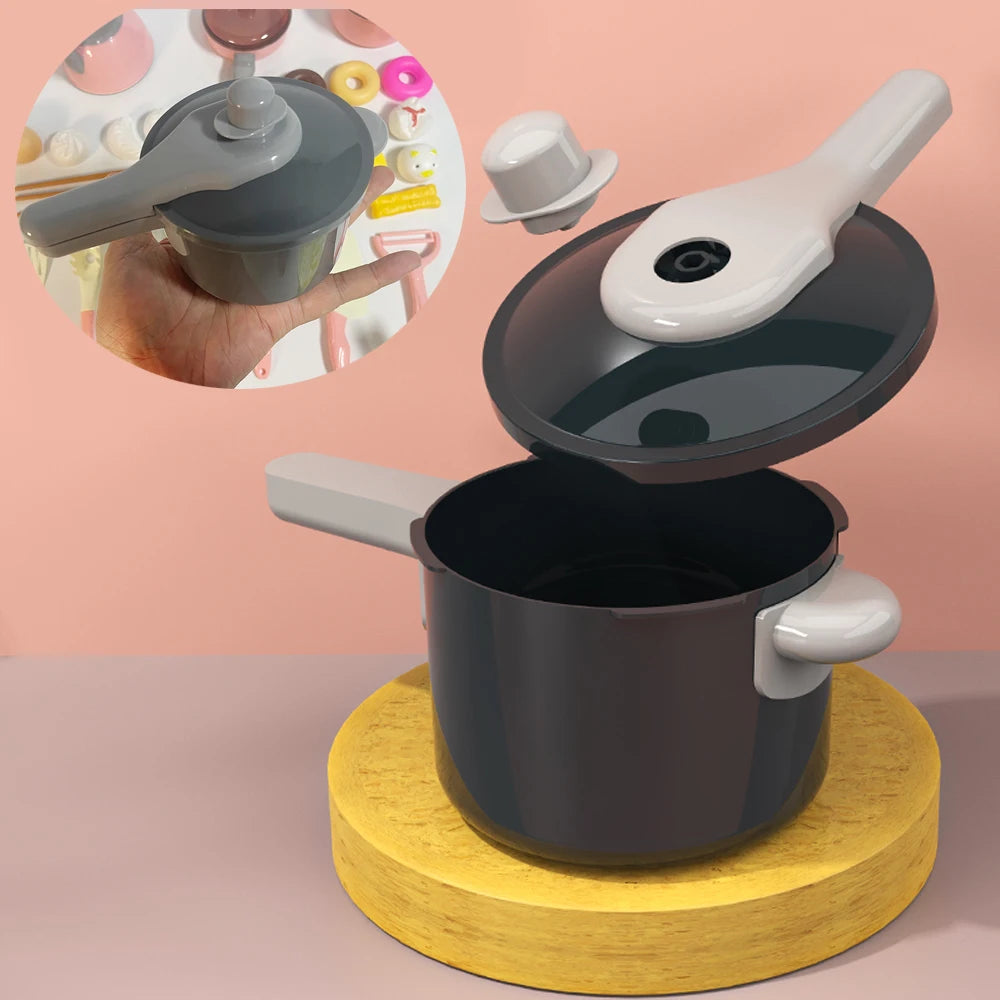 Play Kitchen Accessories Kit with Play Pots