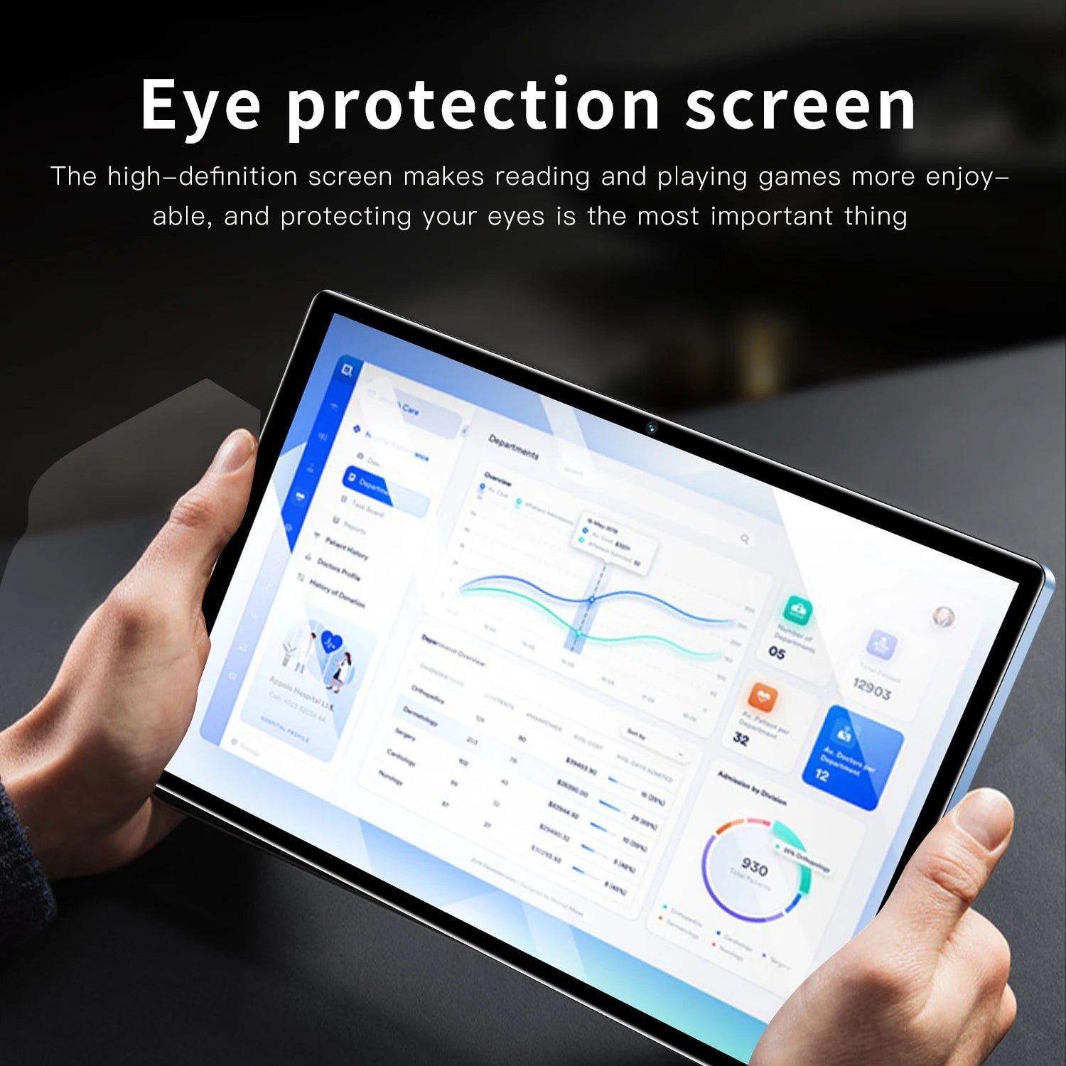P37 Global Version 10.1 Inch Tablets Octa Core Android 11, 4GB+64GB,