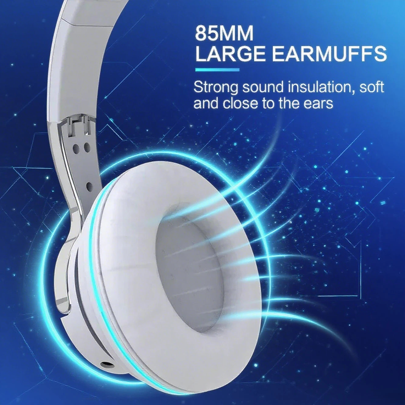 Wireless Bluetooth Headphones Hi-Res Audio Over The Earphone Bluetooth 5.3 Wired Dual-mode Headset with Microphone AUX Cable