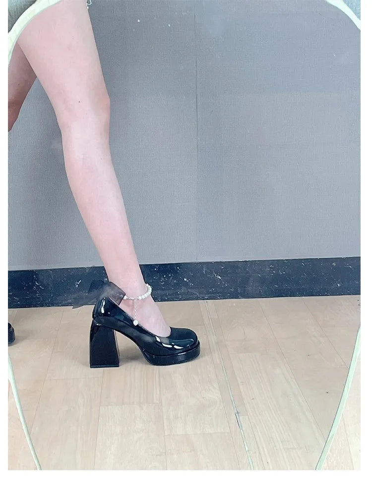 Heel Shoes for Women Retro Party