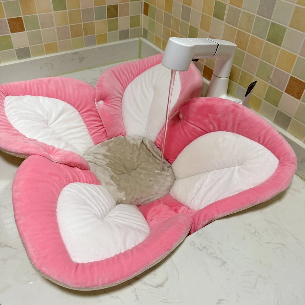 Flower Baby Bath Pad Infant Bathtub Mat
