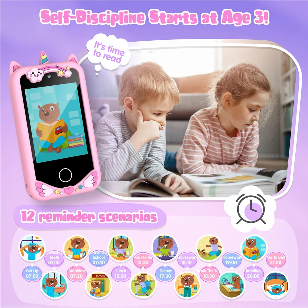 Kids Smart Phone 28 Games 20 Stories Video Music Player