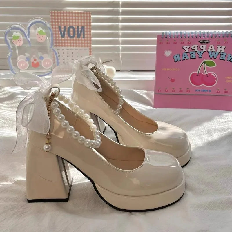 Heel Shoes for Women Retro Party
