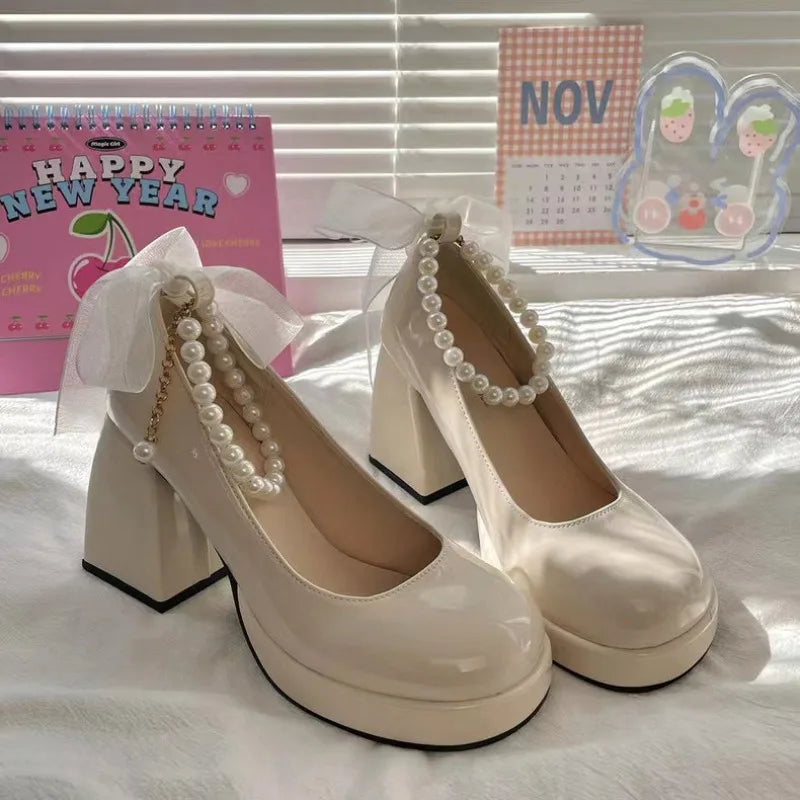 Heel Shoes for Women Retro Party
