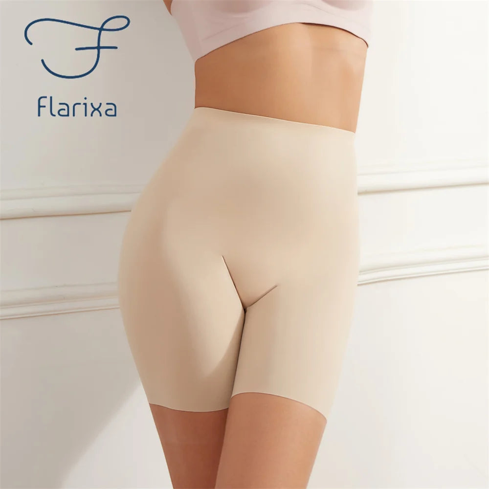Flarixa Seamless High Waist Shorts Panties For Women