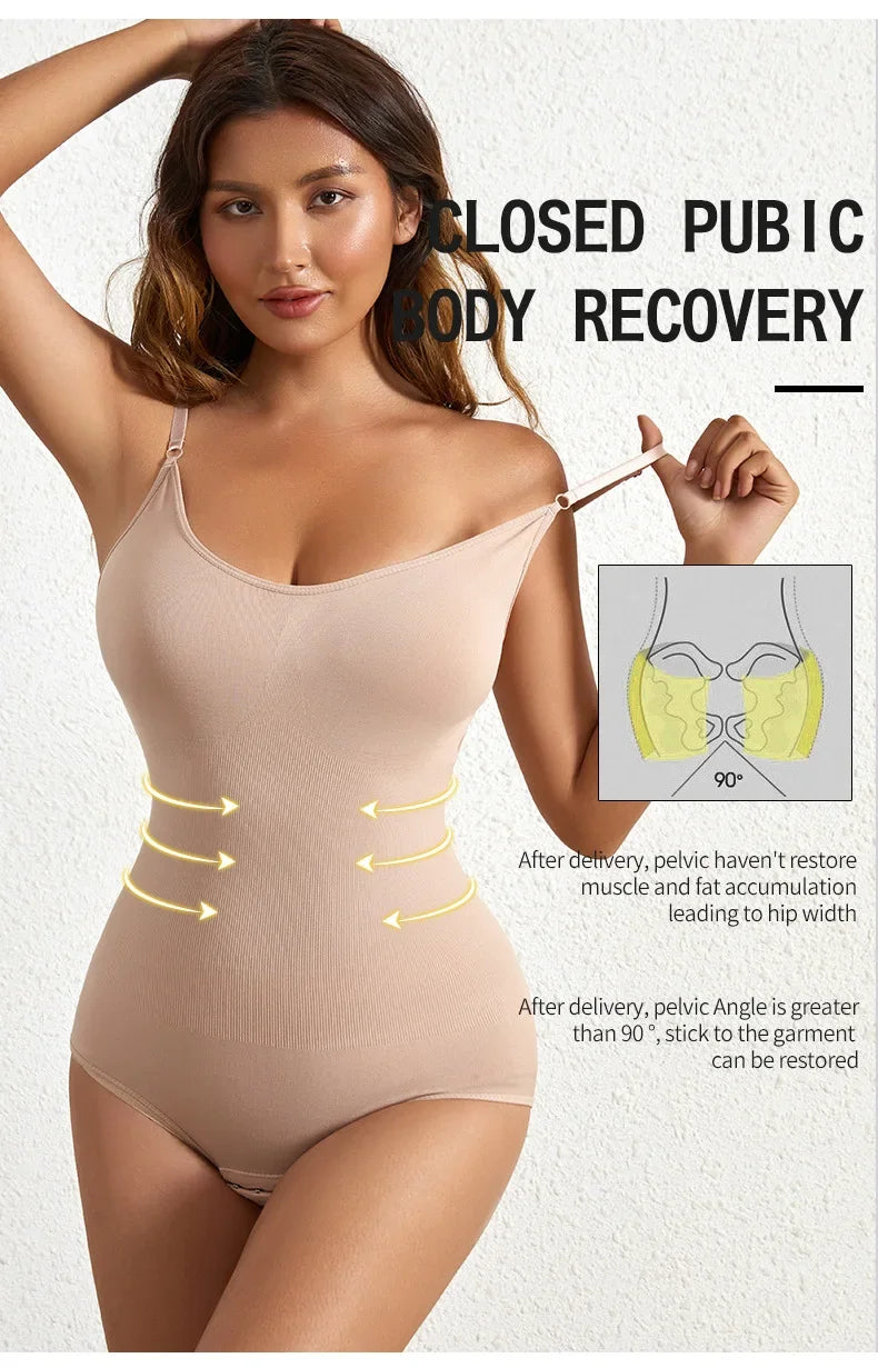 1 Piece Solid Seamless Shaping Shapewear Bodysuit