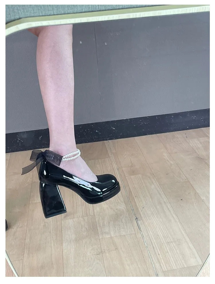 Heel Shoes for Women Retro Party