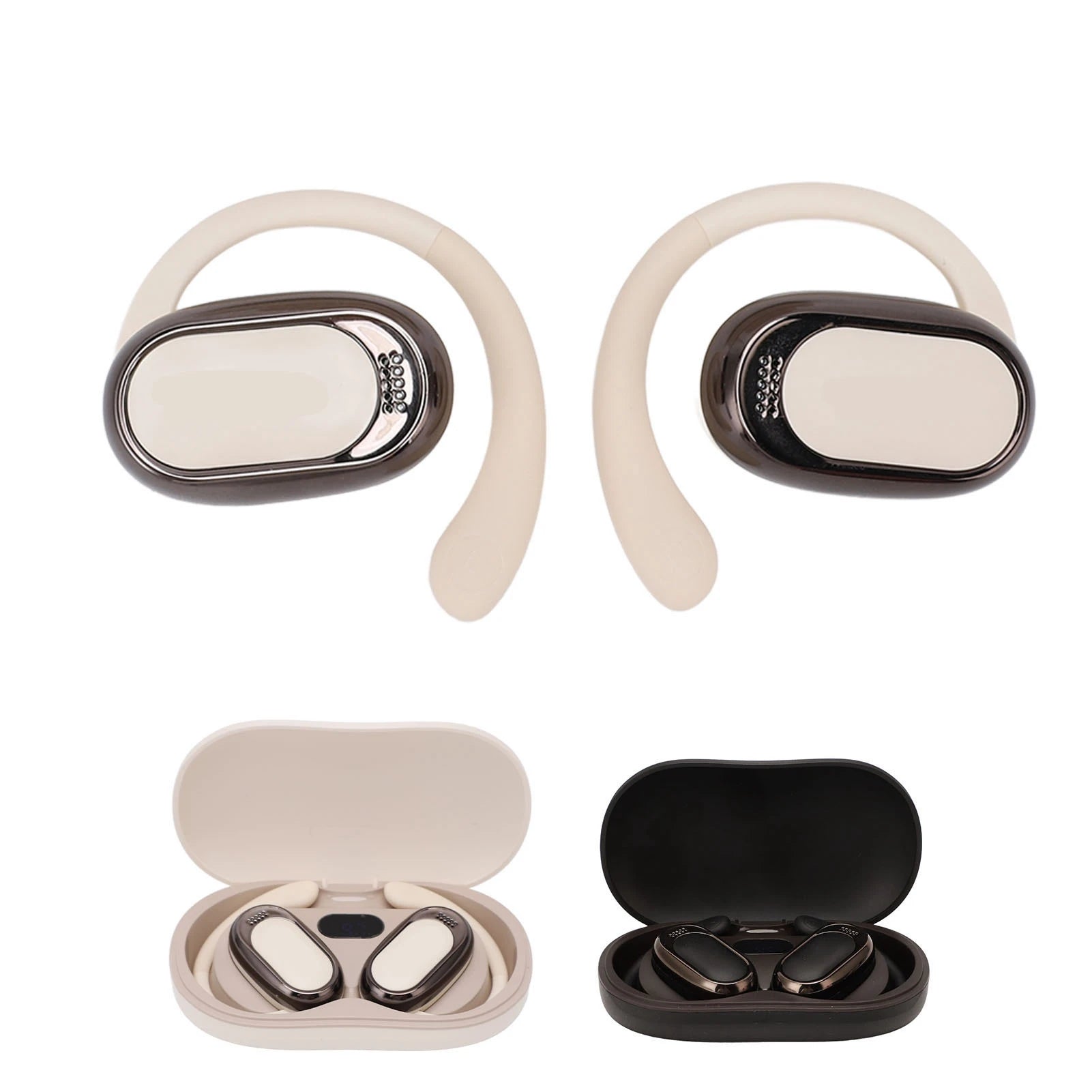 Language Translator Earbuds 144 Languages Translation Bluetooth 5.4 Wireless Music Earbuds Translator Device with Charging Case