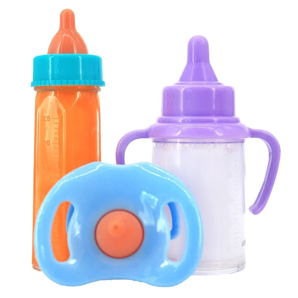 Doll accessories Baby Doll Feeding Bottle Set Baby Care Toy Stroller