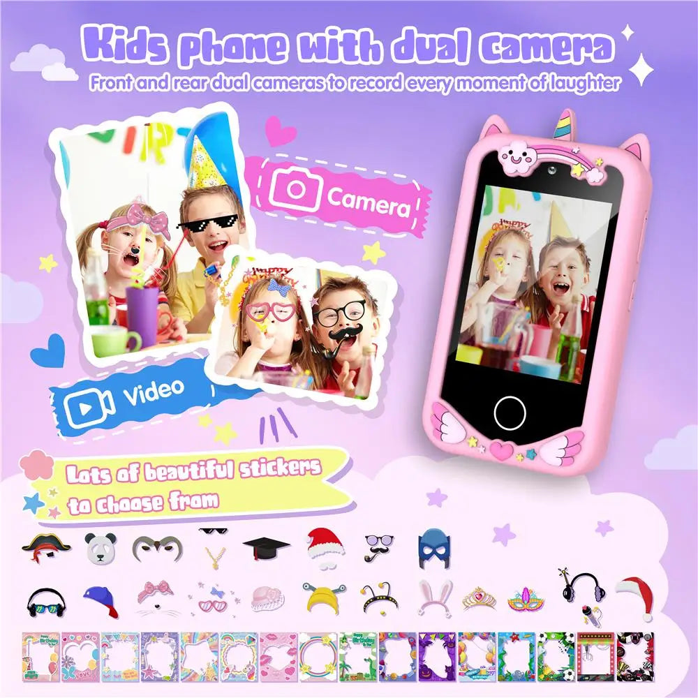 Kids Smart Phone 28 Games 20 Stories Video Music Player