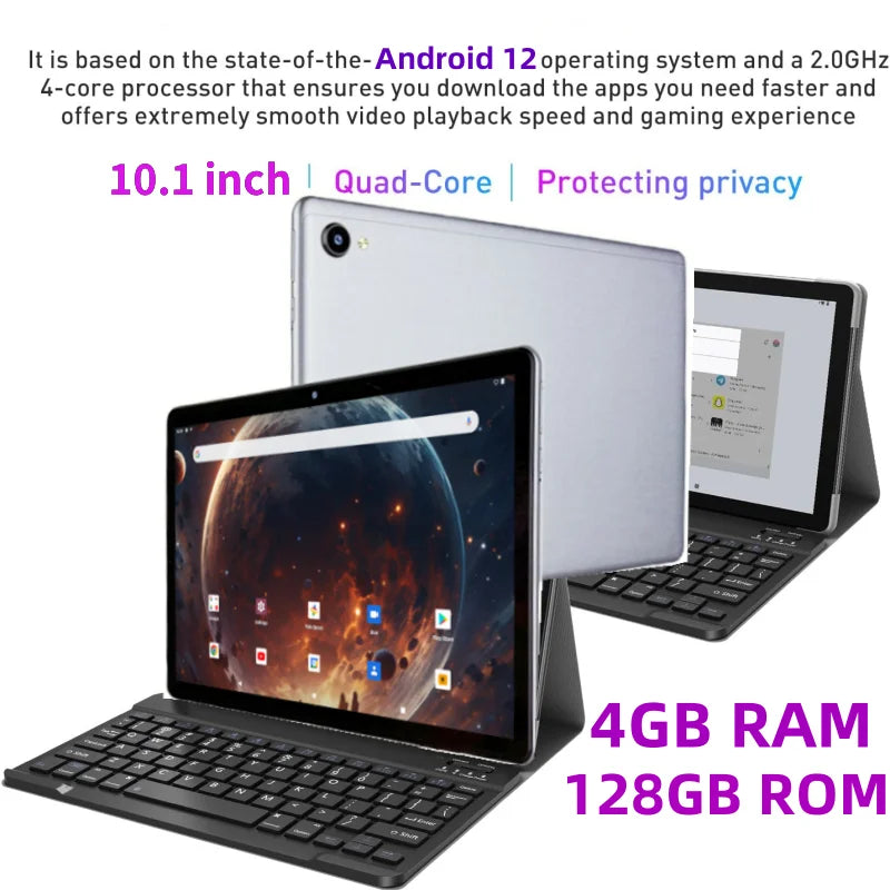 10.1 Inch 4GB RAM 128GB ROM Android 12 QP10 Tablet PC