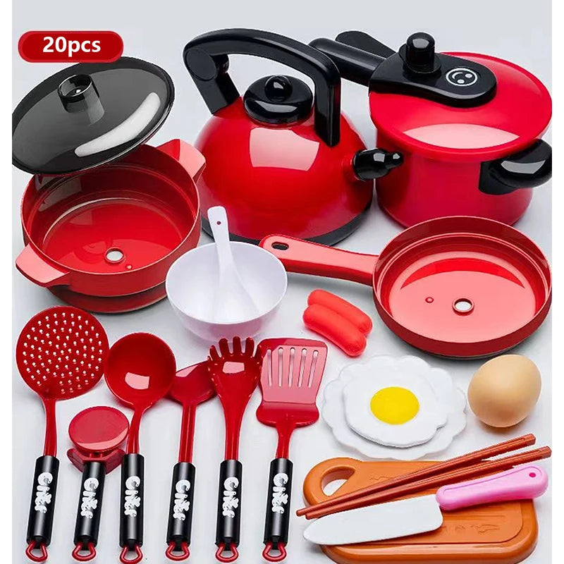 Kids Pretend Play Kitchen Toys Simulation Food