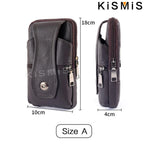 KISMIS Men's Leather Fanny Pack
