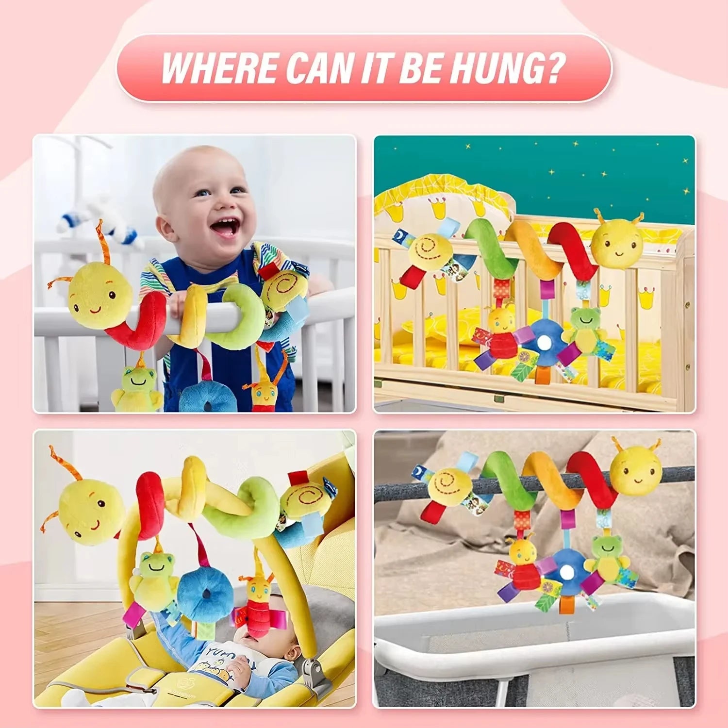 Baby Crib Hanging Rattles Toys Car Seat
