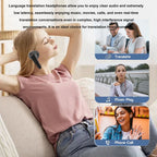 164 Language Translator Earbuds Clear Sound AI Translation Earbuds Multi Functional Low Latency Ergonomic for Business Travel