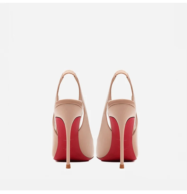 Heels Red Shiny Bottoms sexy Pointed