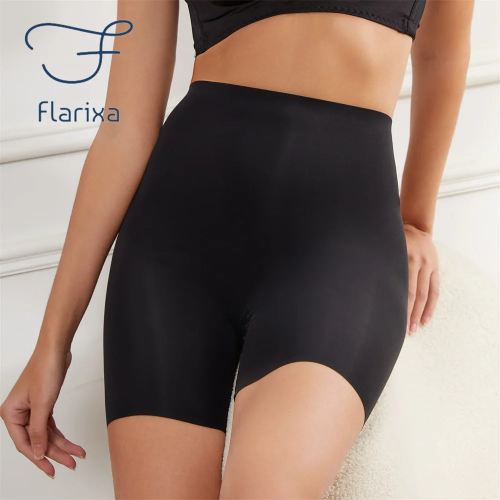 Flarixa Seamless High Waist Shorts Panties For Women