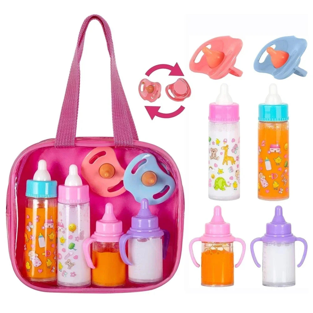 Doll accessories Baby Doll Feeding Bottle Set Baby Care Toy Stroller