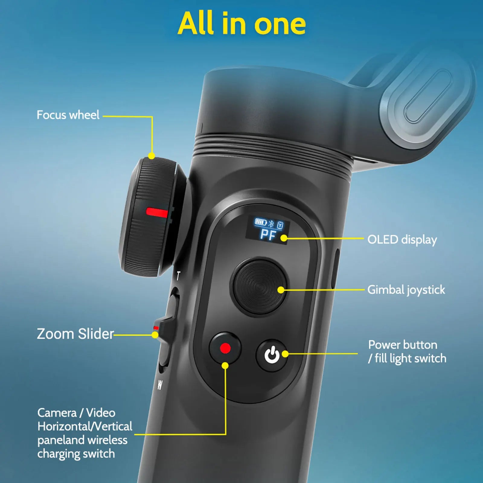 AOCHUAN Smart Phone XPro Smartphone 3 Axis Gimbal Stabilizer