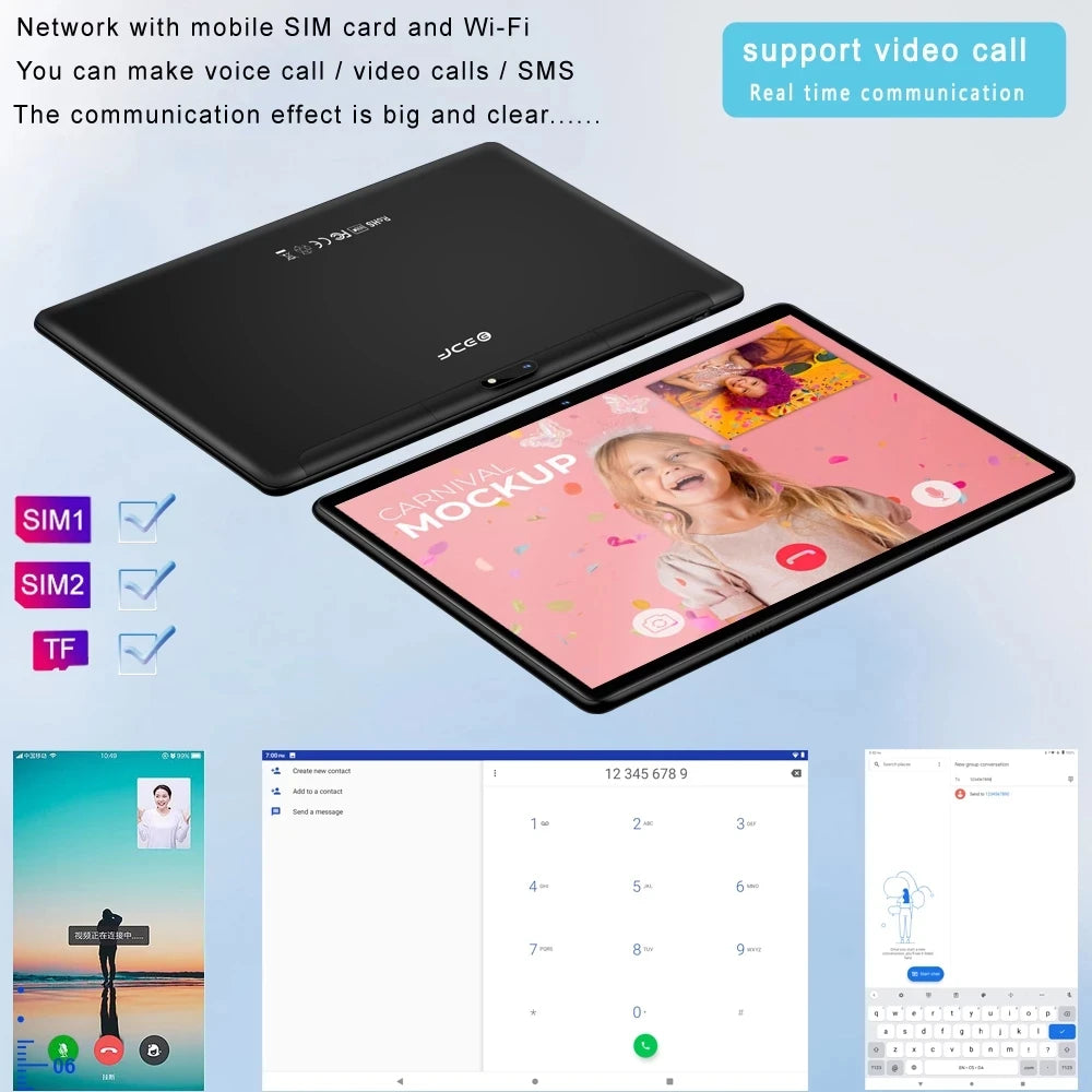 10.1 Inch Tablet Android 11 &nbsp;6GB RAM 128GB ROM 3G 4G