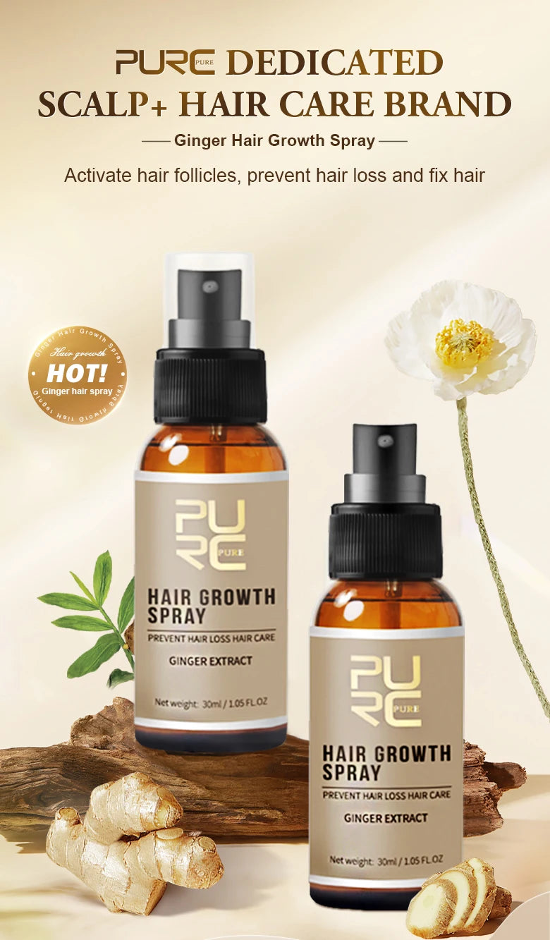 PURC Ginger Hair Growth Products for Men and Women