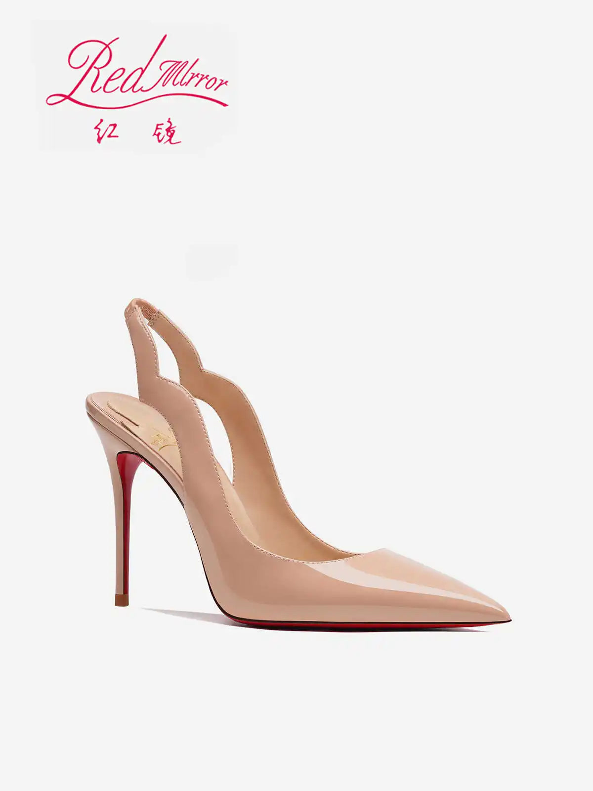 Heels Red Shiny Bottoms sexy Pointed