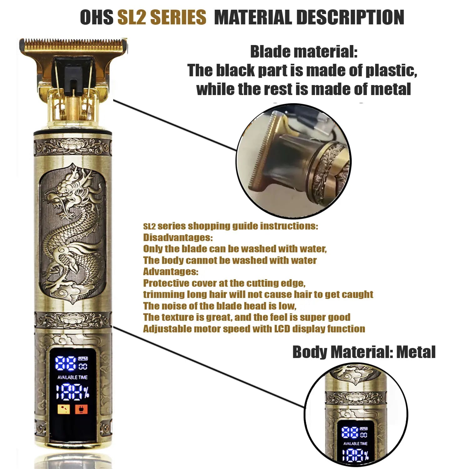 T9 All-Purpose Hair Clipper for Men