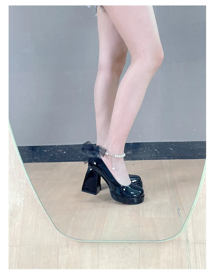 Heel Shoes for Women Retro Party