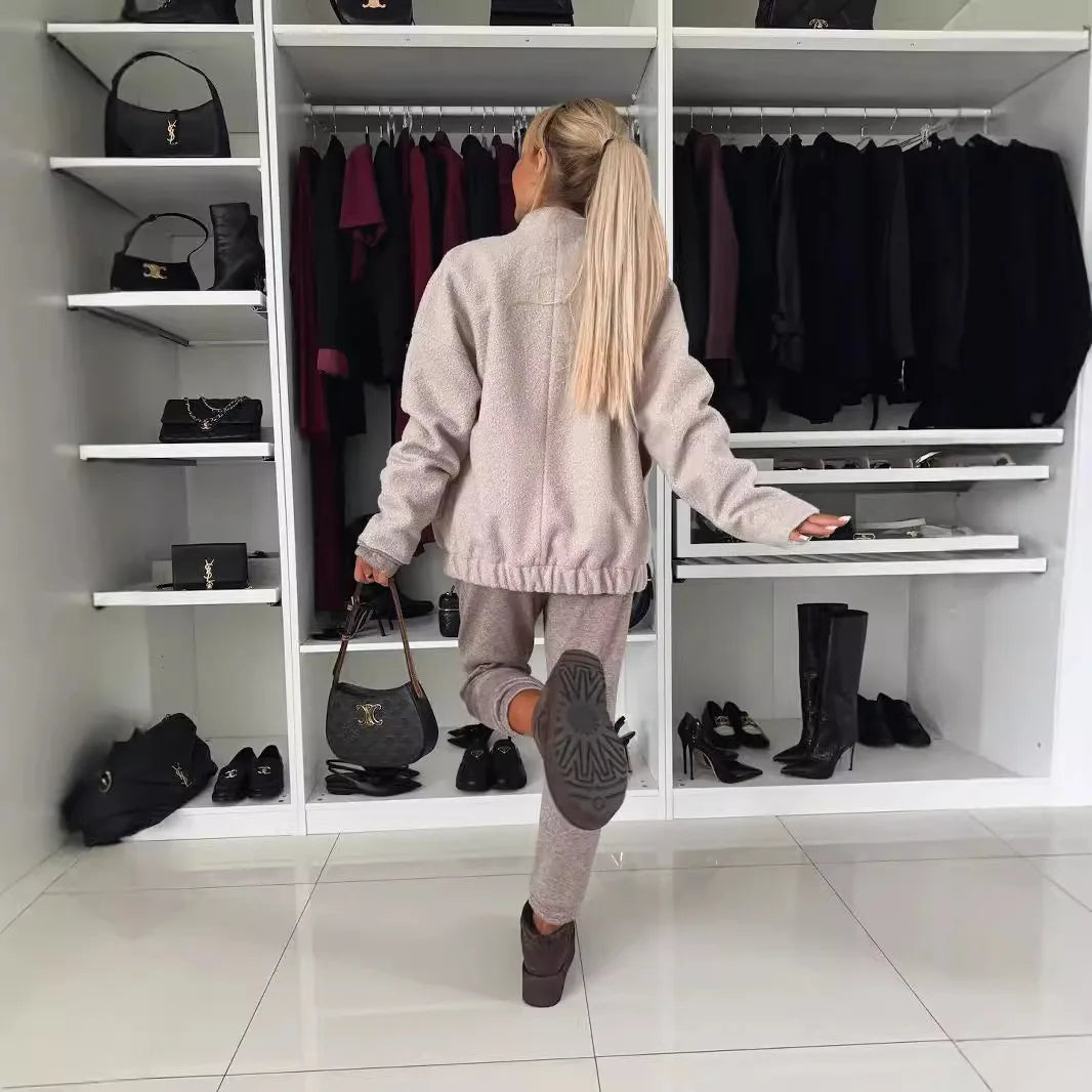 Winter Long-sleeved Casual Loose Warm Woollen Coats