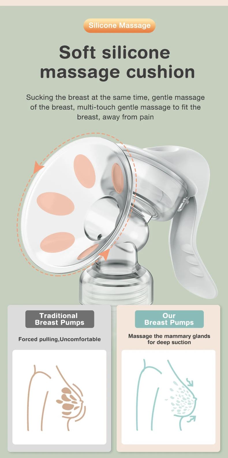 MAMIJOY &nbsp;Breast Pump Baby Nipple Manual
