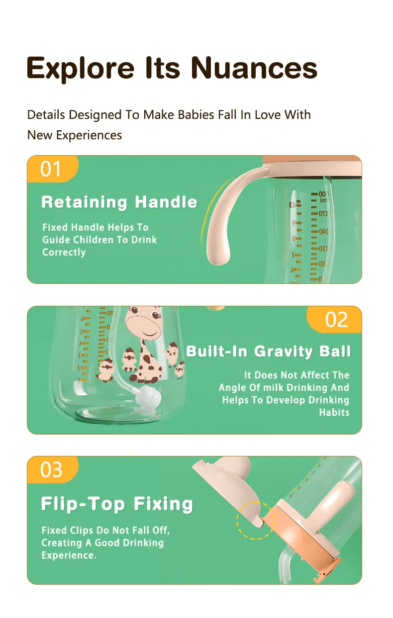 Portable Baby Water Bottles 300ml