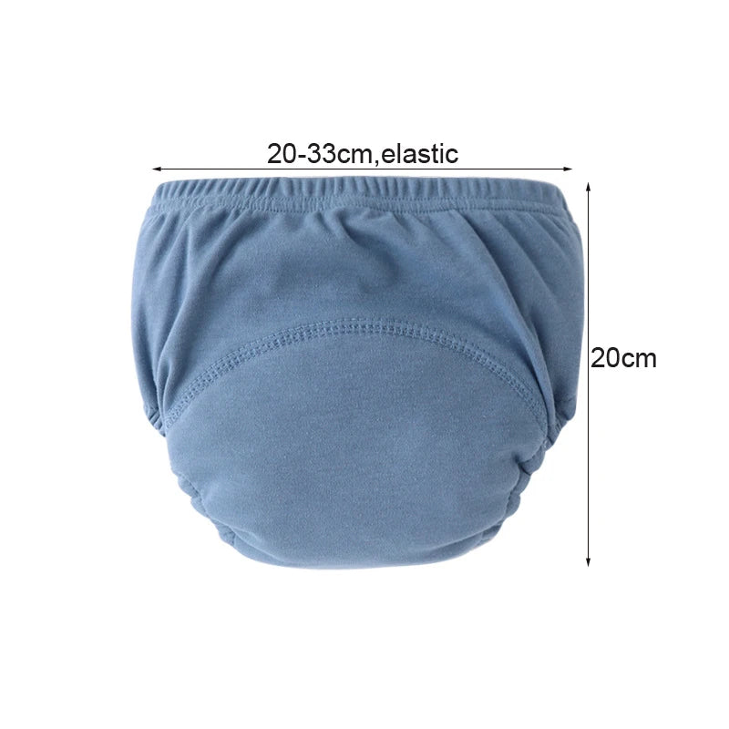3/6Pcs Baby Diaper Training Pants Kids Underwear for Girls Boys Washable Infant Cloth Diapers Reusable Nappies Toddler Shorts
