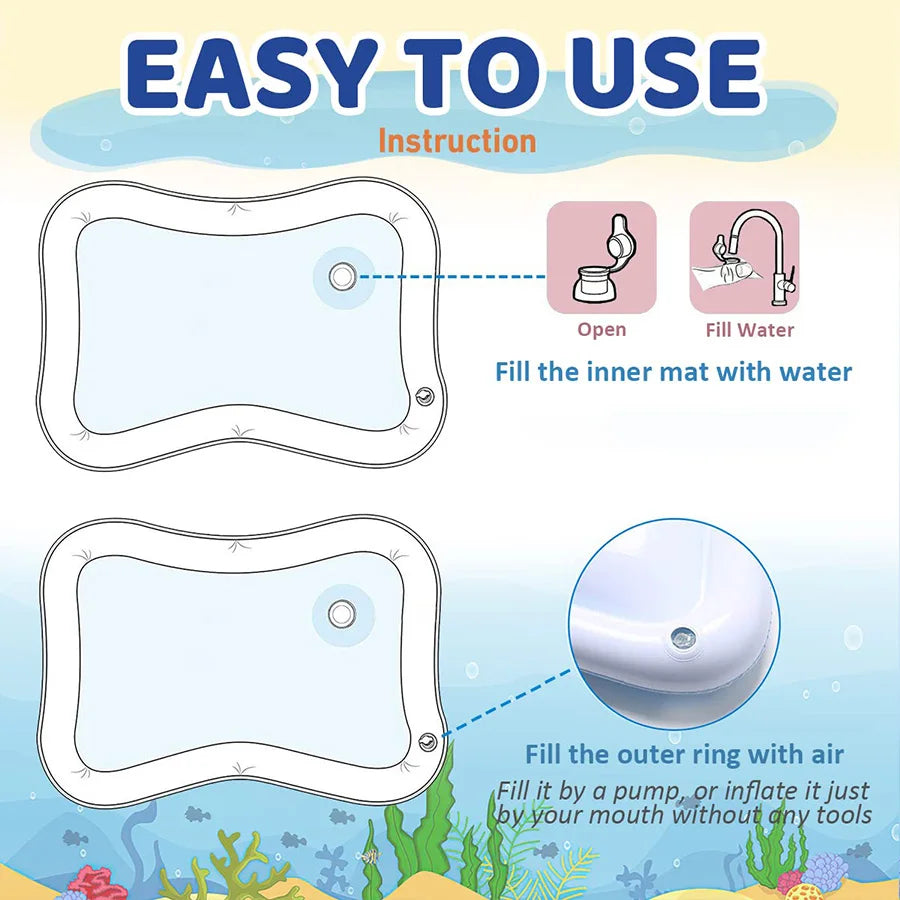 Baby Water Play Mat Inflatable Cushion