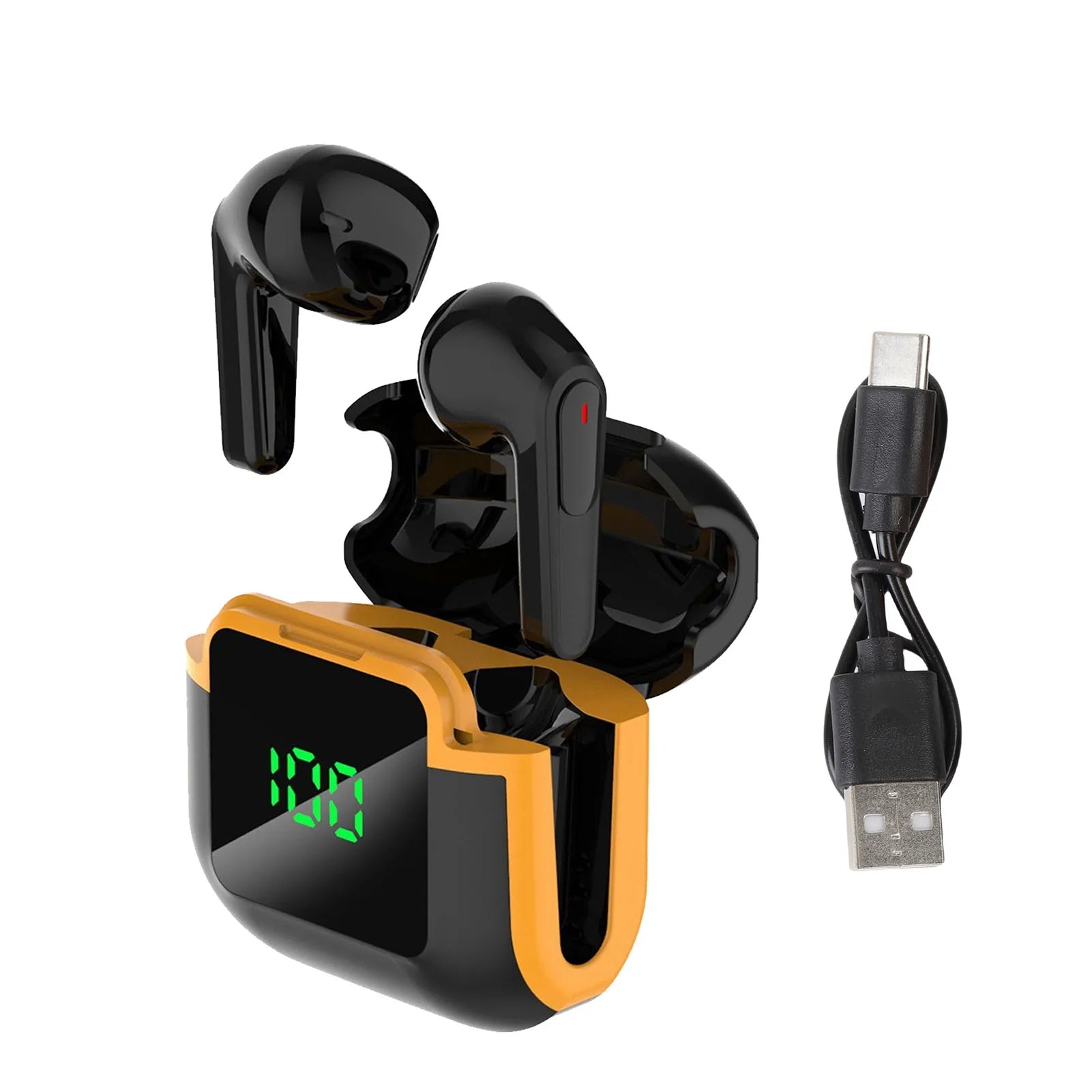 164 Language Translator Earbuds Clear Sound AI Translation Earbuds Multi Functional Low Latency Ergonomic for Business Travel