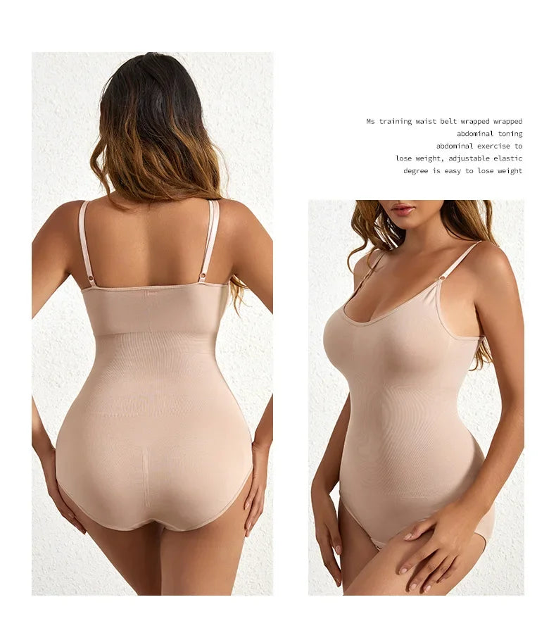 1 Piece Solid Seamless Shaping Shapewear Bodysuit