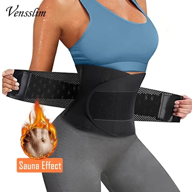 Vensslim Women Sauna Sweat Abdomen Trimmer Belt Waist